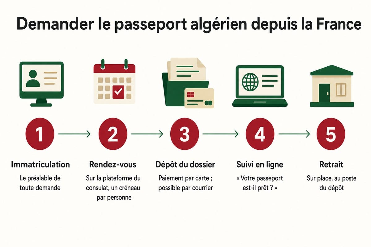 Demander le passeport algérien depuis la France