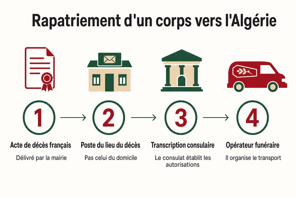 Rapatriement d’un corps vers l’Algérie