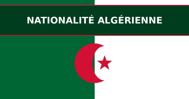 Nationalité algérienne — consulat d'Algérie